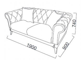 Двухместный диван-кровать Лорис (Loris) Беллона
