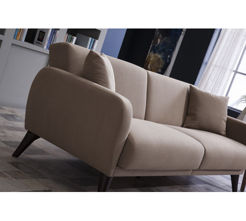 Трехместный Диван-кровать Flexy Флекси (бежевый)