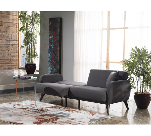 Трехместный Диван-кровать Flexy Флекси (темно-серый)