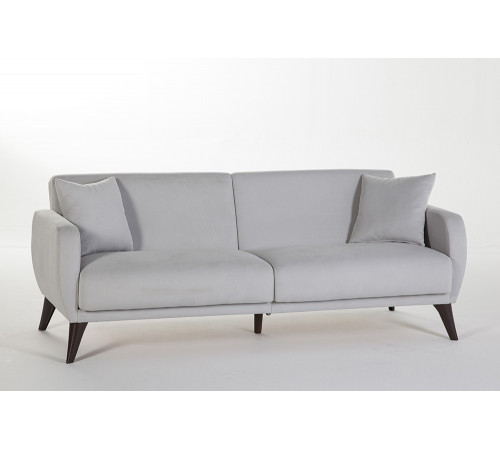 Трехместный Диван-кровать Flexy Флекси (светло-серый)