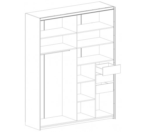 Шкаф-купе для одежды Глазго