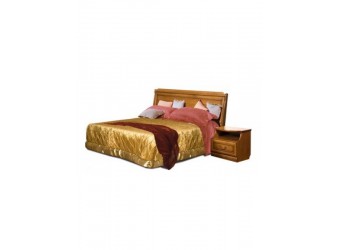 Двуспальная кровать Нинель ММ-167-02 (табак+тп)