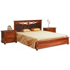 Двуспальная кровать «Валенсия 2МП» П254.53 (каштан)