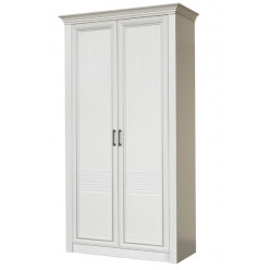 Двухдверный шкаф для одежды Орлеан 835 ясень белый