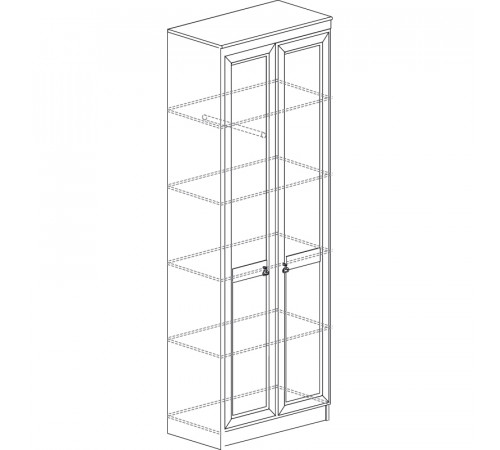 Двустворчатый шкаф для одежды Инна 615 светлый Двустворчатый шкаф для одежды Инна 615 светлый